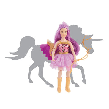 Breyer Horses Freedom Series | Lyra - Unicorn Rider with Tack | Model # B-FS-10659
