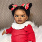 GYCV Reborn Toddler Dolls Black Girl 26 Inch Lifelike Black Reborn Baby Dolls with Curly Hair Realistic Toddler Dolls Girl Weighted Real Life Baby
