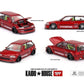 Kaido House Honda Civic (EF) Kaido Works V2 by Mini GT in Red 156 Diecast 1:64