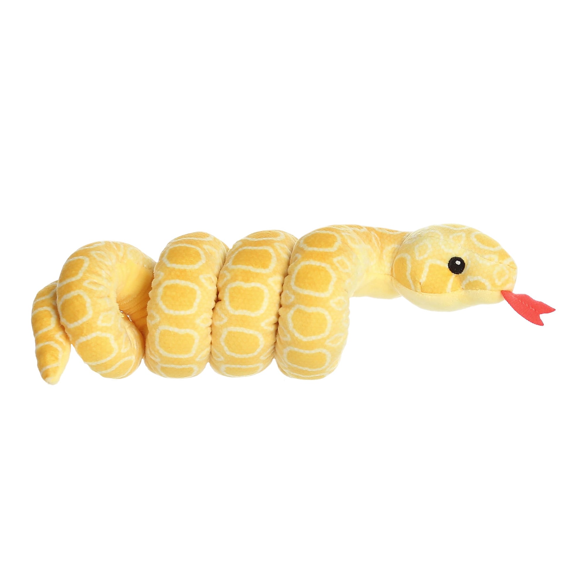 Aurora® Playful Snake Wrist Wranglers™ Albino Burmese Python Stuffed Animal - Vibrant Colors for an Eye-Catching Design - Perfect for Kids, Adults