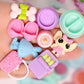 Random Miniature Accessories Set for LPS Pets - Sofa,Bows, Collars,Food & Drink for Shorthair Cat, Collie, Dachshund, Cocker Spaniel & Cow Figures