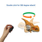 Mattel Jurassic World Dominion Uncaged Dinosaur Toy with Clicker-Controlled Motion & Sound, Click Tracker Atrociraptor Tiger Dino Action Figure