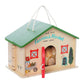 Manhattan Toy Farmer’s Market Day 12-Piece Portable Wooden Toy Figure Pretend Shopping Playset