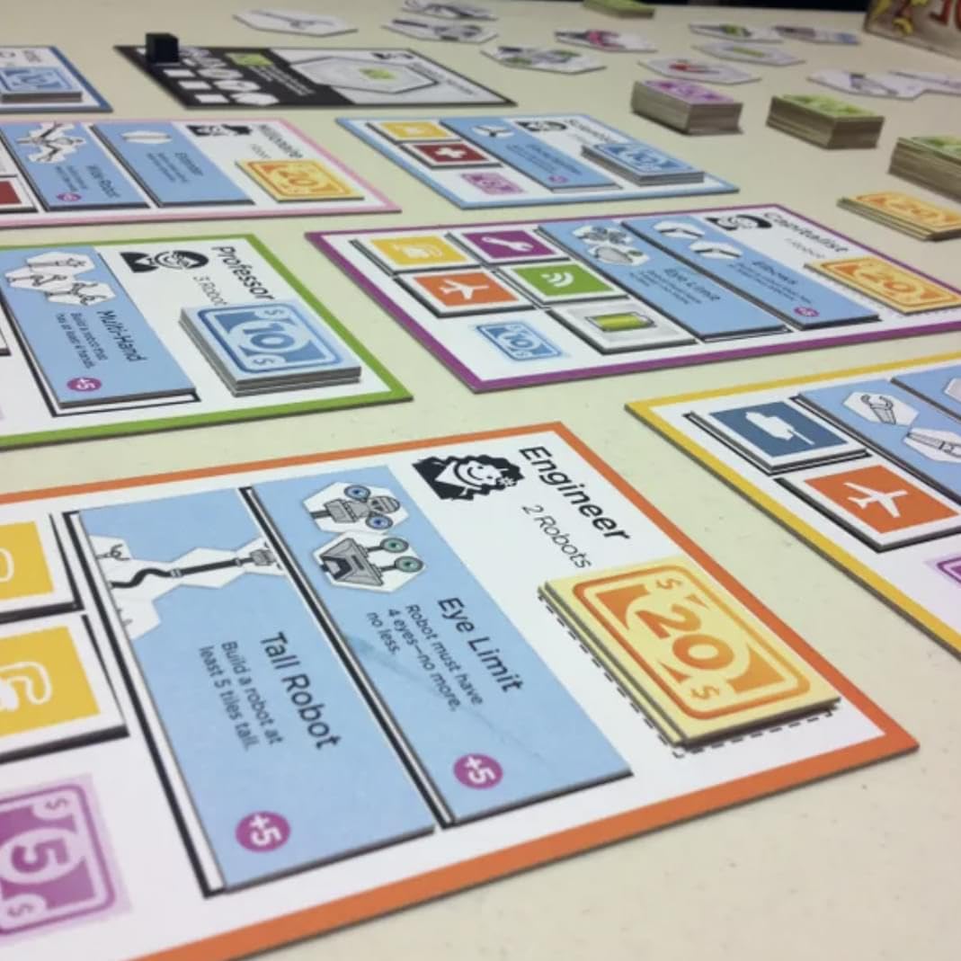Golden Bell Studios Robots On The Line: The Game of Building and Selling Robots! Tile Game