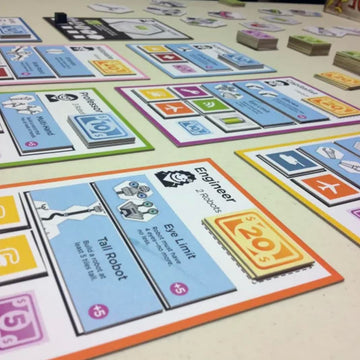 Golden Bell Studios Robots On The Line: The Game of Building and Selling Robots! Tile Game