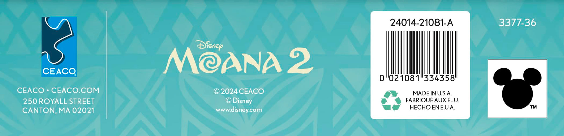Ceaco - Disney Moana 2 On The Beach - 1000 Piece Jigsaw Puzzle for Adults