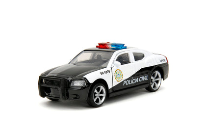 Jada Fast & Furious 1:32 2006 Dodge Charger Police Car Die-Cast Car, Toys for Kids and Adults