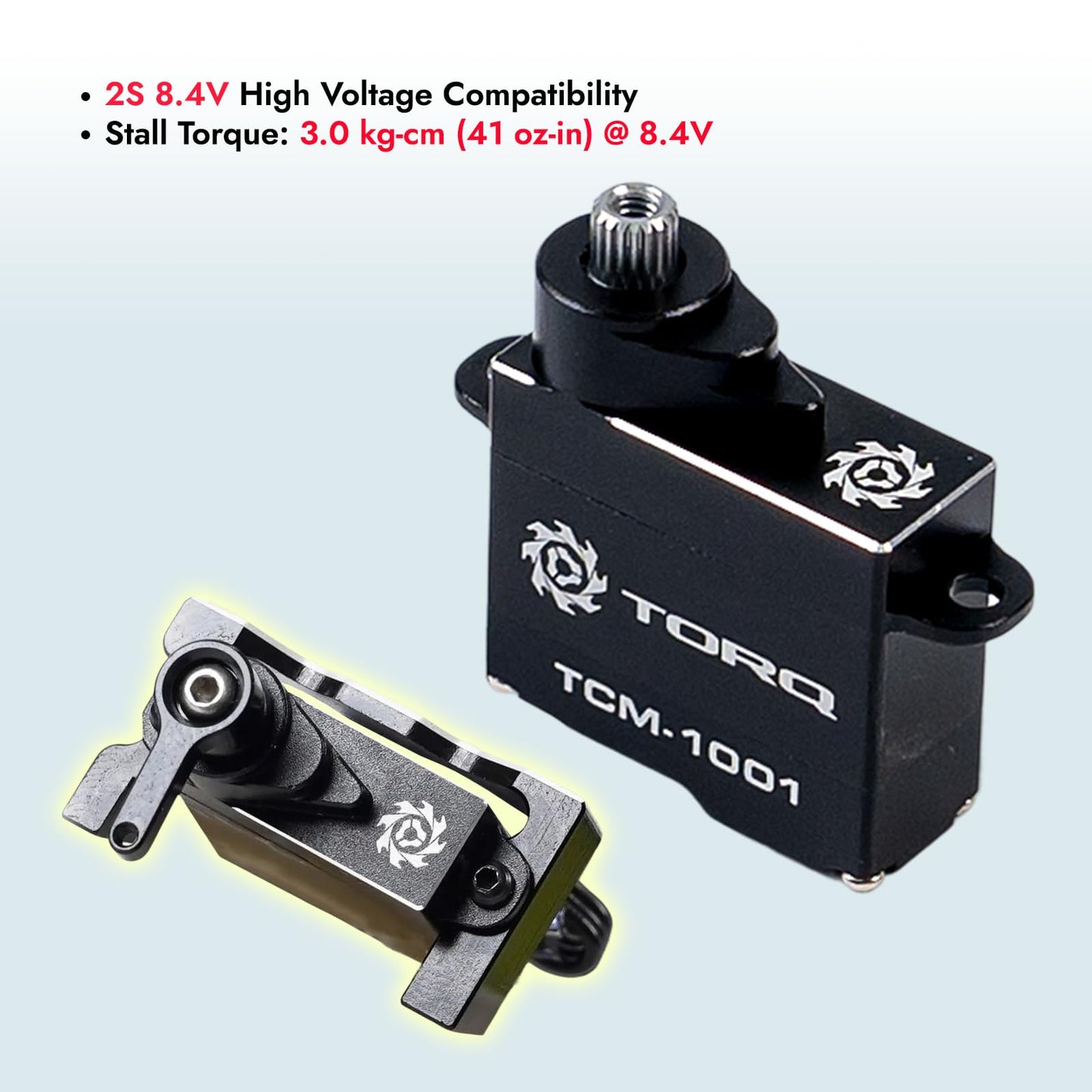 Helidirect TORQ Servo Coreless Micro Servo for Losi Micro B Upgrades Mini Z 1/27 1/28 RC Cars Brushed Mini RC Buggy 1/24 Scale Accessories High Torque