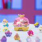 PlayMonster Pinky Promise Gemmy Friends Pretend Play Royal Carriage Mini Set, Surprise Princess Jewelry Toy with 3 Collectible Gemmy Friends and 2