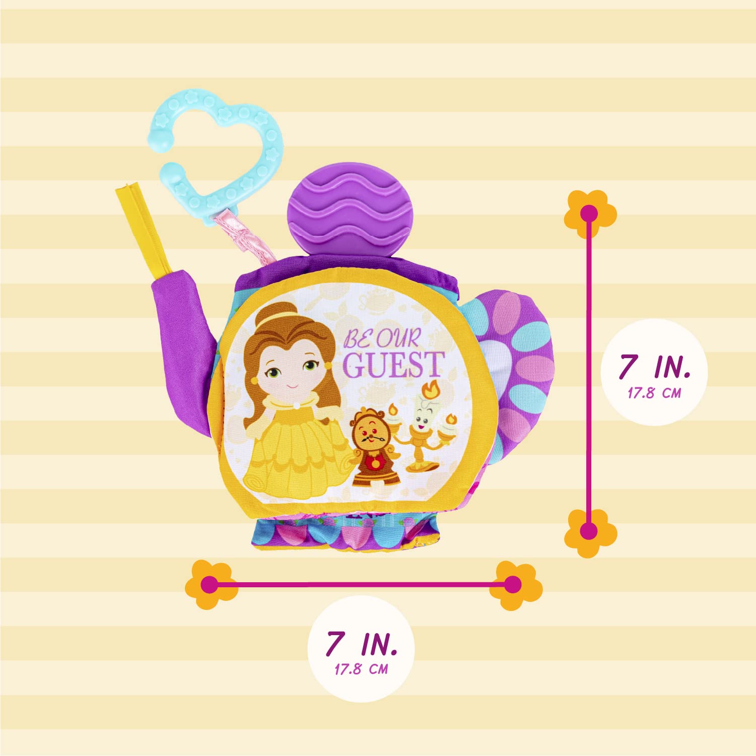 Kids Preferred Princess Belle Soft Book for Babies 81131 Multicolor