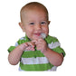 Brilliant Oral Care Baby’s First Toothbrush, Smooth Silicone Bristles Gently Clean Tender Teeth and Gums, with Storage Case, for Ages 4+ Months