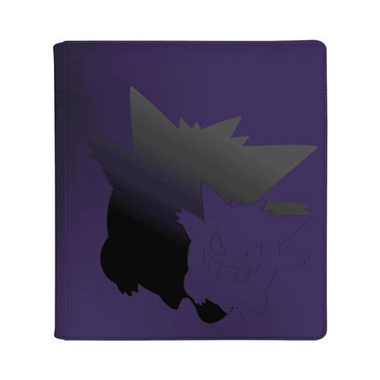 Ultra PRO - Elite Gengar 12-Pocket Zippered PRO-BINDER for Pokémon | Padded Leatherette Trading Card Album, Side-Loading Pages Holds Up to 480 Cards