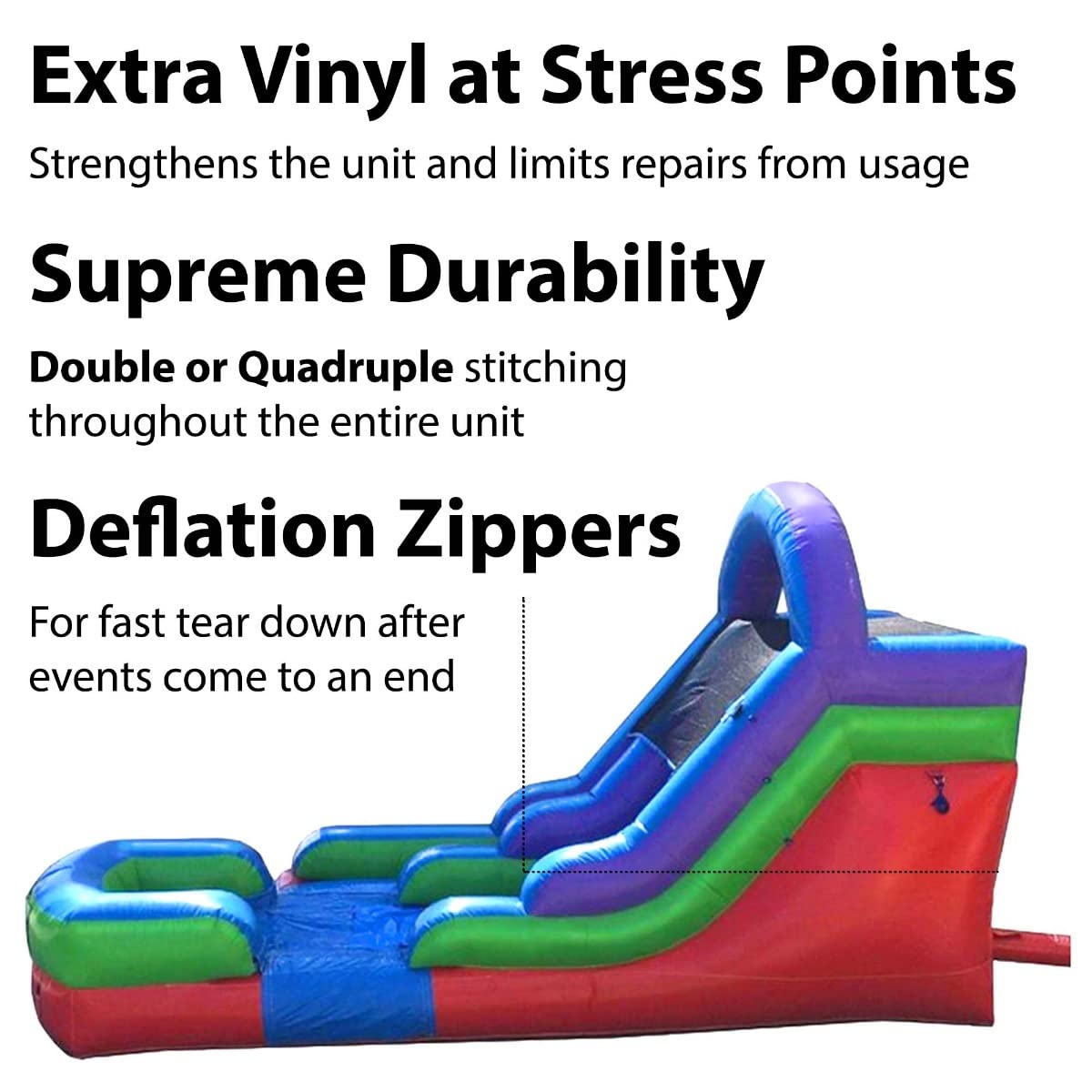 TentandTable 12FT Commercial Inflatable Water Slide & Blower, Retro