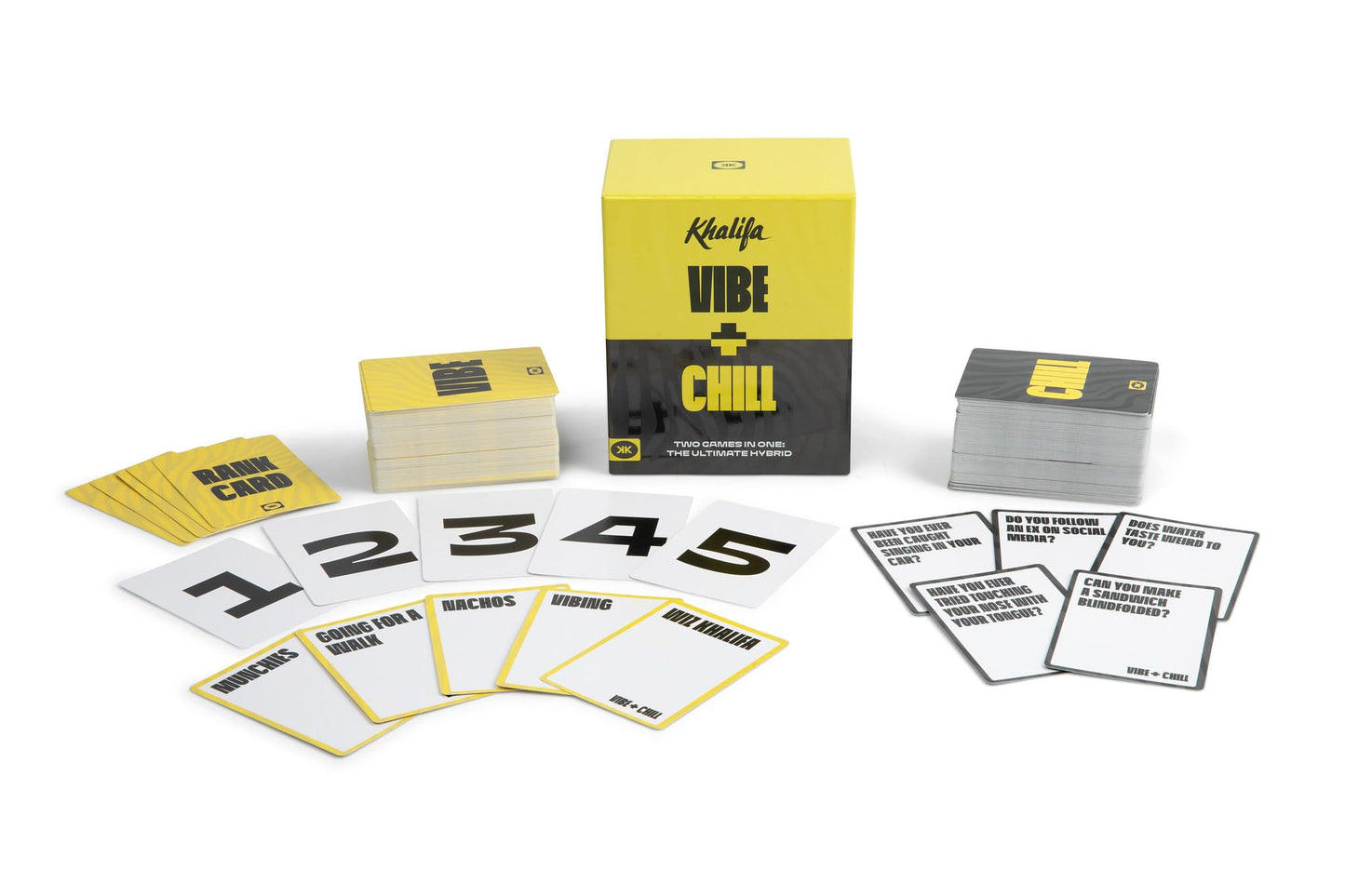 Wiz Khalifa Kush Weed Party Game - VIBE & CHILL | Adult Party Card Game (2 Games in 1) | Chill Party Game to Live the High Life for House Parties, 420
