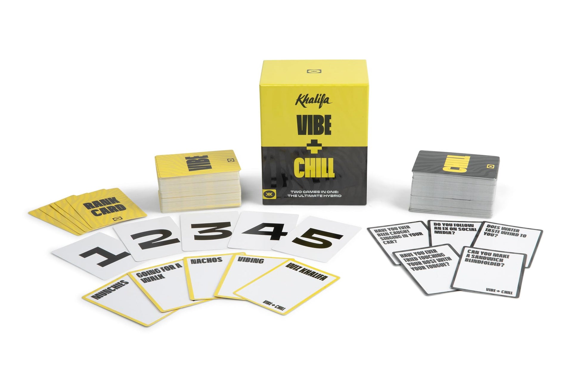 Wiz Khalifa Kush Weed Party Game - VIBE & CHILL | Adult Party Card Game (2 Games in 1) | Chill Party Game to Live the High Life for House Parties, 420