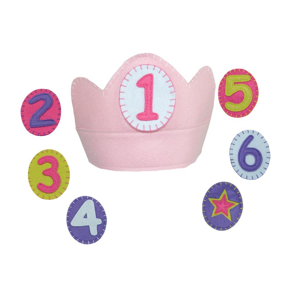 Groovy Holiday Pink Yearly Katherine Birthday Crown