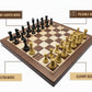 18" Wooden Chess Set,Folding Storage Wooden Chess Board Sets, Large Chess Board Sets, Premium Board Games Chess Set for Adults and Kids Chess