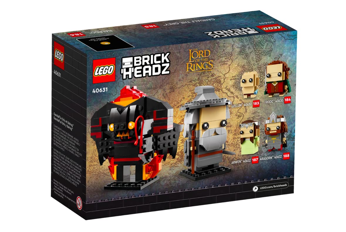 Lego BrickHeadz 40631 Gandalf the Grey & Balrog Set