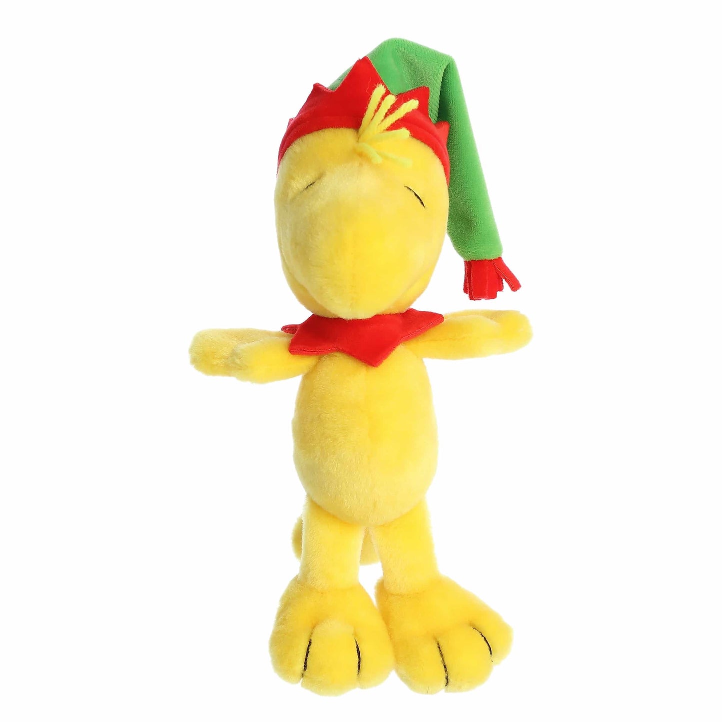 Aurora® Festive Peanuts® Elf Woodstock Stuffed Animal - Officially Licensed Toys for All Snoopy Fans - Perfect for Holiday Decorations or Gifts