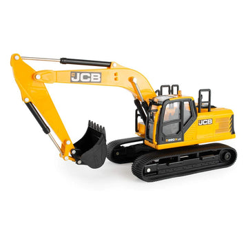 Britains JCB Farm Tomy Toys - Excavator - 1:32 220X - Collectable Tractor Toy - 1:32 Scale Farm Toys - Suitable For Collectors And Kids - 3 Year Plus