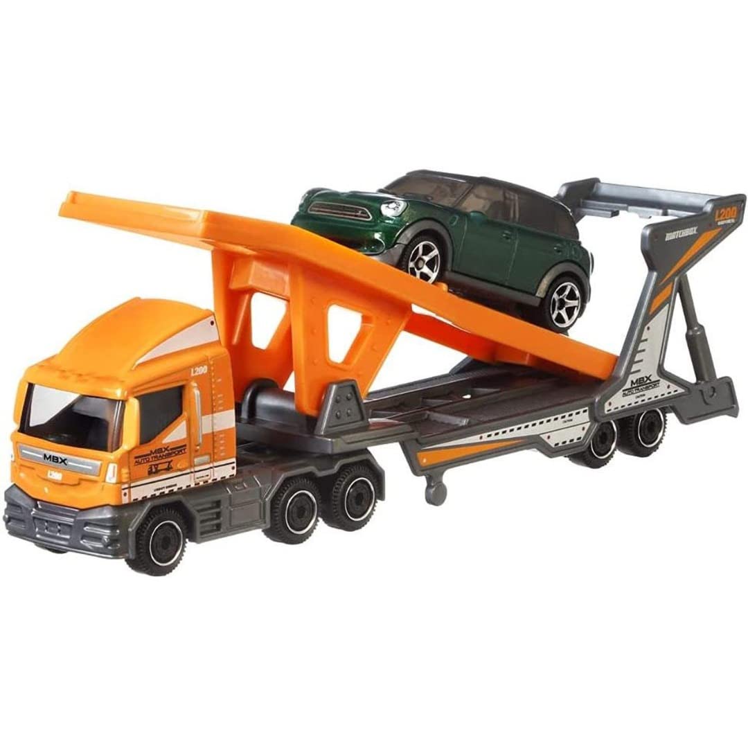 Matchbox Convoys MBX Cabover & Auto Transport Trailer with 2011 Mini Countryman
