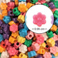 Fabulous Flower Pony Beads - Bulk Set of 600 - DIY Crafts for Kids