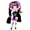 Decora Fashion Girlz 11" Doll - Luna Stickers & Endless Style Fun for Creative Play