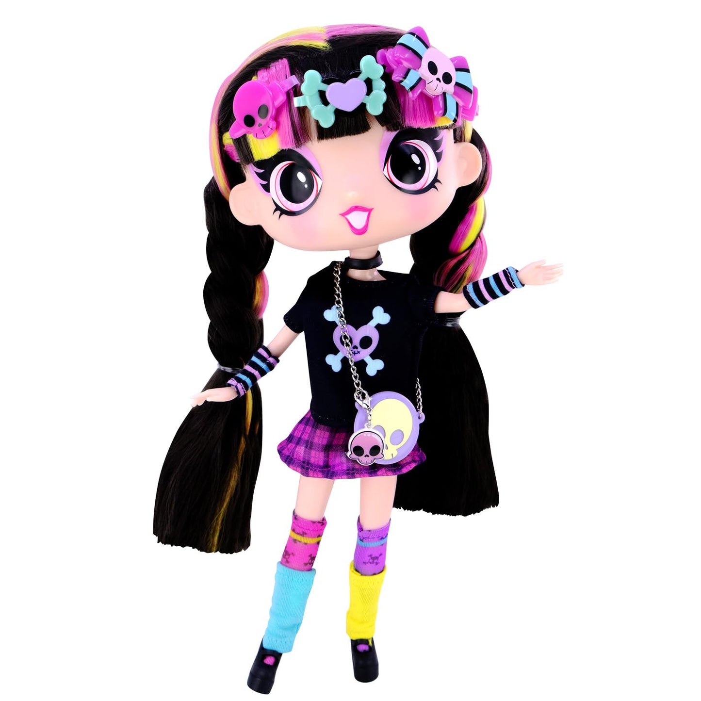 Decora Fashion Girlz 11" Doll - Luna Stickers & Endless Style Fun for Creative Play