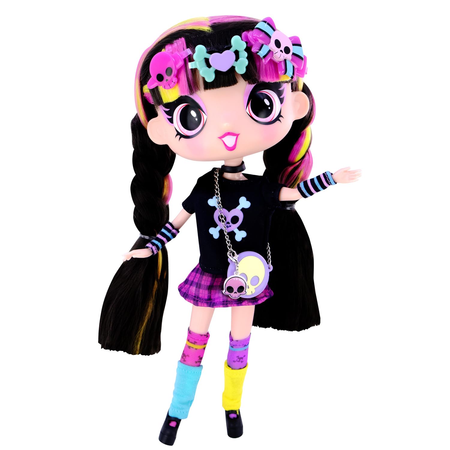 Decora Fashion Girlz 11" Doll - Luna Stickers & Endless Style Fun for Creative Play