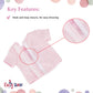 Emily Rose 18-inch Doll Pajamas 7-PC Set - Cupcake, Lamb & Pink Camo PJs with Teddy Bear - Sleeping Clothes Bundle for Dolls - Compatible