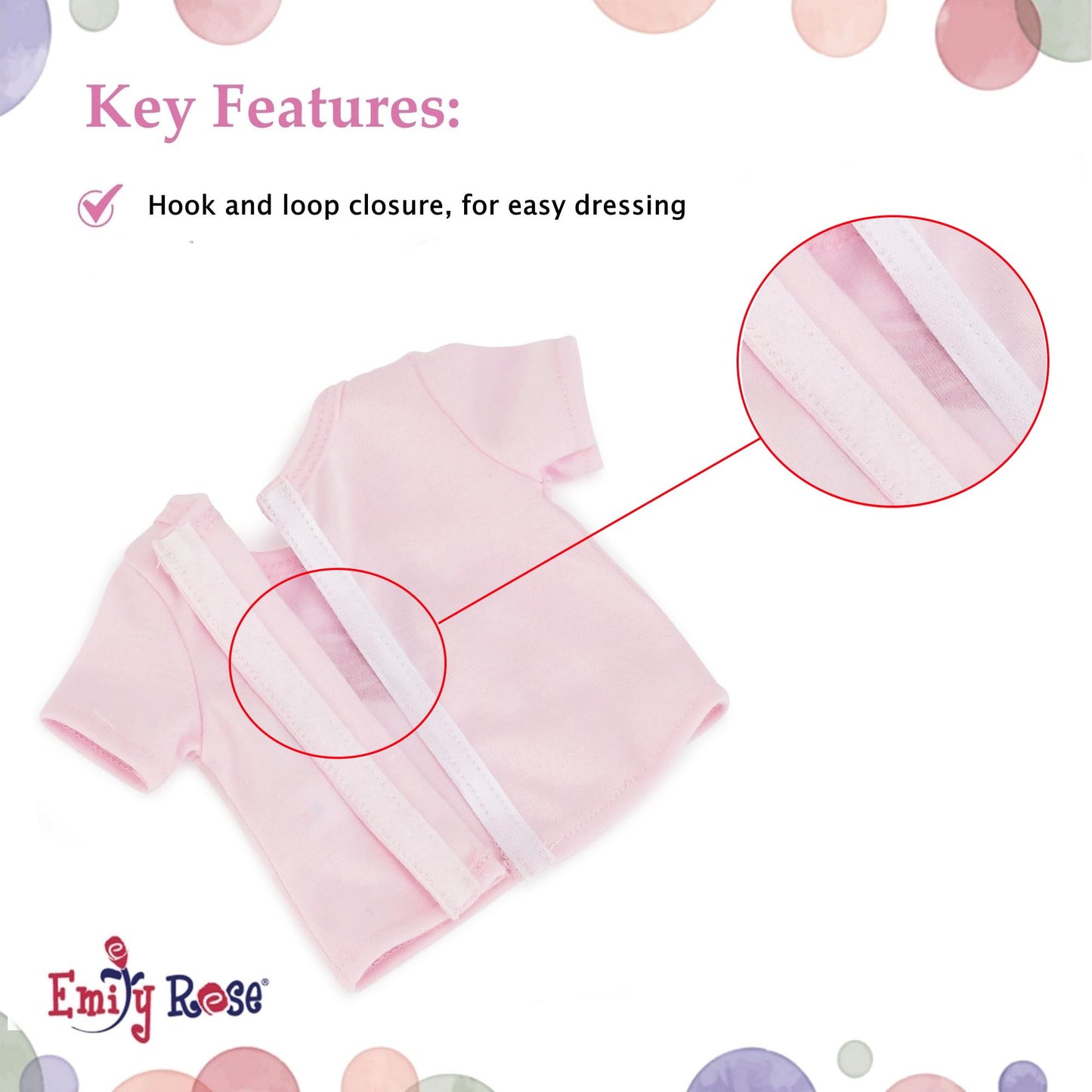 Emily Rose 18-inch Doll Pajamas 7-PC Set - Cupcake, Lamb & Pink Camo PJs with Teddy Bear - Sleeping Clothes Bundle for Dolls - Compatible