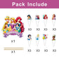 25Pcs Princess Cake Decorations with 24pcs Cupcake Toppers 1pcs Cake Topper for Princess Themed Birthday Party Supplies