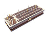 House of Cribbage - Continuous Cribbage Board/Box Inlaid in Maple/Rosewood : 4 Track - Side Drawers with Score Marking Fields for Skunks, Corners
