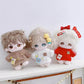 niannyyhouse 10cm Plush Doll Clothes Cartoon Pattern Knit Sweater Dolls Accessories Dress Up (Red)