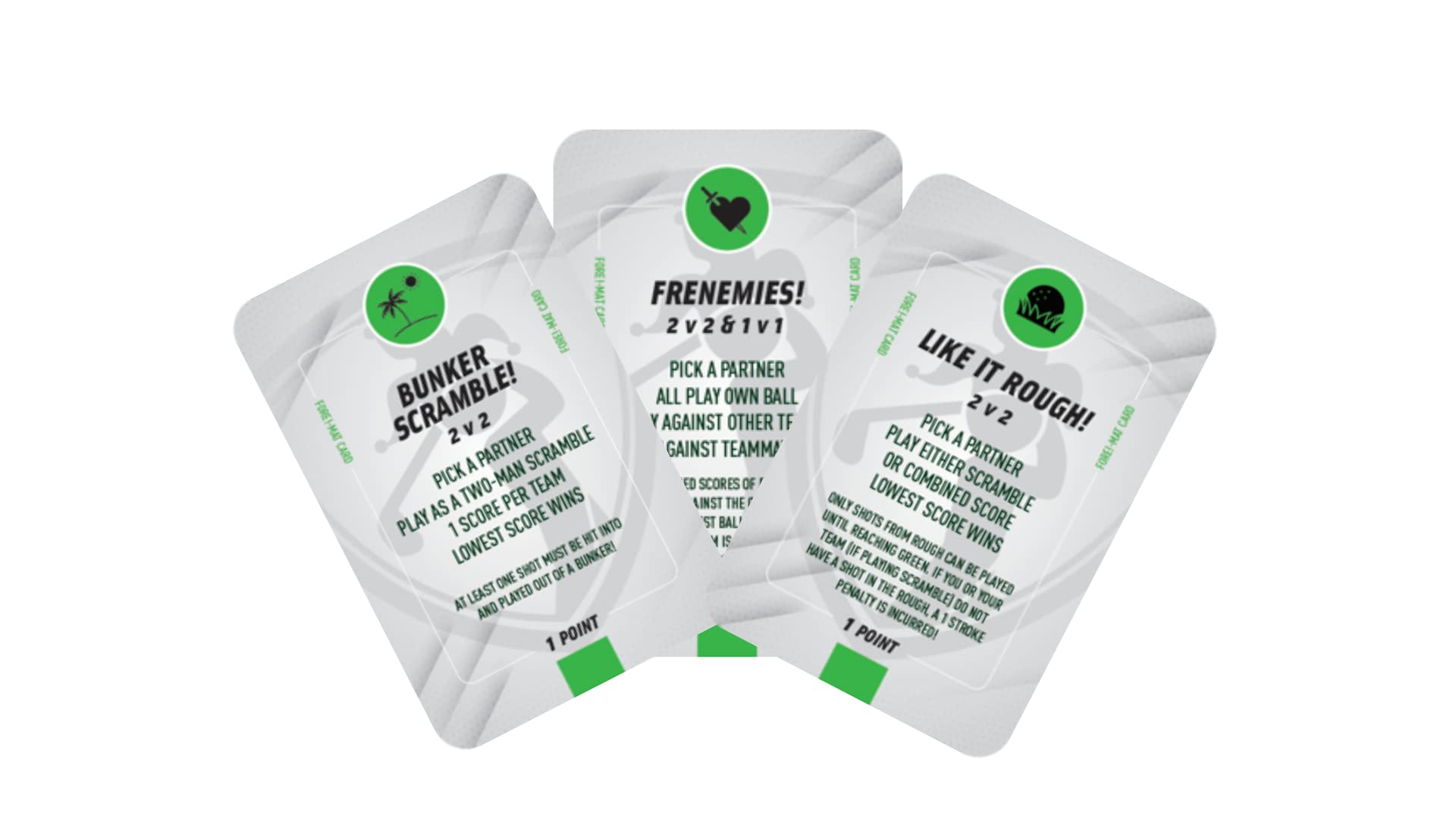 Fore! Cards On-Course Golf Game - 30 New Playing Cards to Add Fun to Your Next Golf Round - Great Gift for Golfers - Not Suitable for Golf Expansion