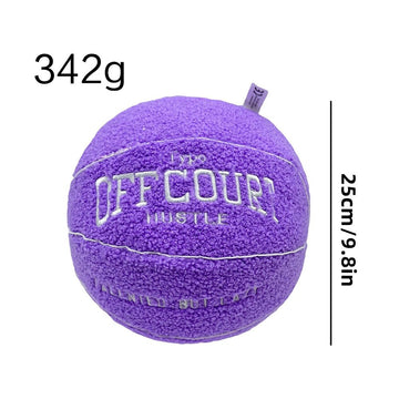 XIYUAN 9.8inch Basketball Plush Offcourt Basketball Pillow Soft Plush Basketball Sports Pillow Durable Sport Basketballs Plush Toy Sports Theme Room