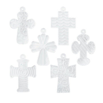 Religious Paint Your Own Suncatchers - Crafts for Kids and Fun Home Activities (Cross)