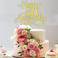 Dxsdgetue Gold Glitter Happy 50th Anniversary Cake Toppers - Wedding Anniversary Party, Company Anniversary Party, 50th Birthday Selected Decorations