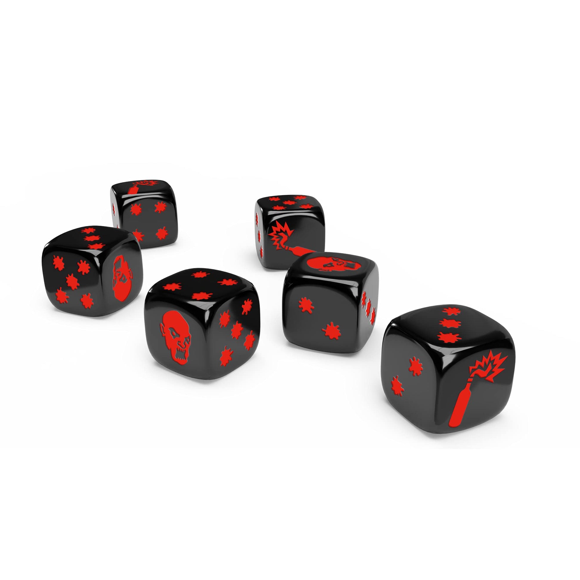 CMON Zombicide 2nd Edition Special Black and White Dice | Strategy Board Game | Cooperative Game for Teens and Adults | Zombie Board Game | Ages 14+ |