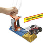 Hot Wheels Monster Trucks Launch & Bash Playset with Launcher, 4 Crushed Cars, 1 1:64 Scale Monster Truck, Landing Zone for Stunting, Crashing Action