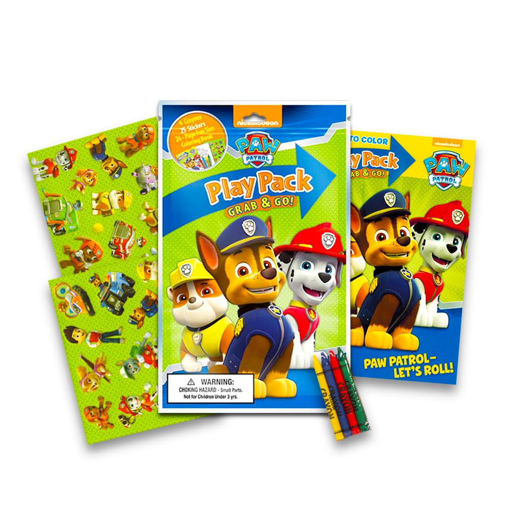 Paw Patrol Paint with Water Imagine Ink Coloring Book - Paw Patrol Activity Set Bundle Includes Reusable Paw Patrol Painting Book with Brush Plus More