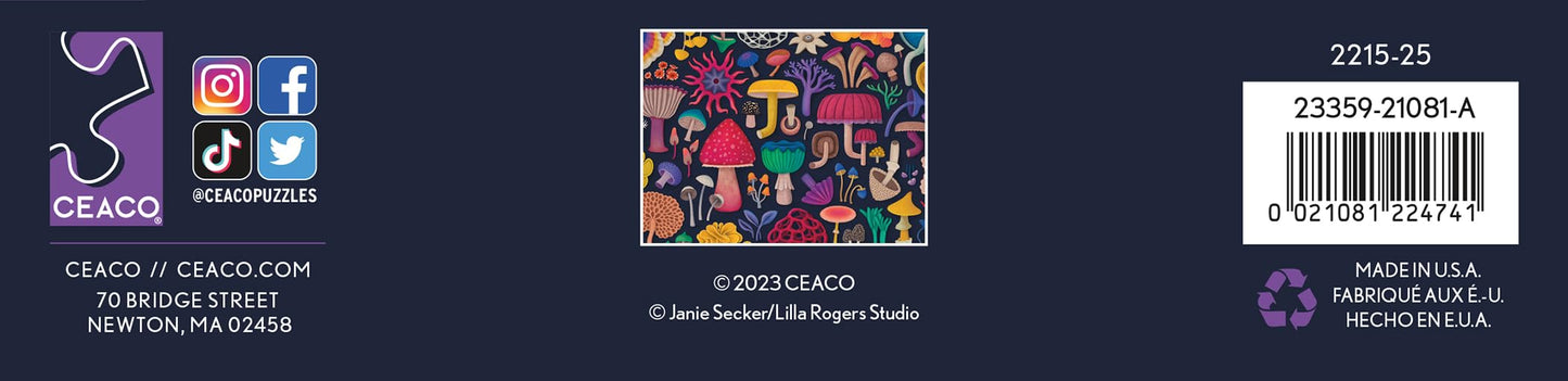 Ceaco - Magical Mushrooms - 300 Large Piece Jigsaw Puzzle for Adults