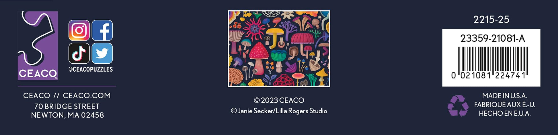 Ceaco - Magical Mushrooms - 300 Large Piece Jigsaw Puzzle for Adults