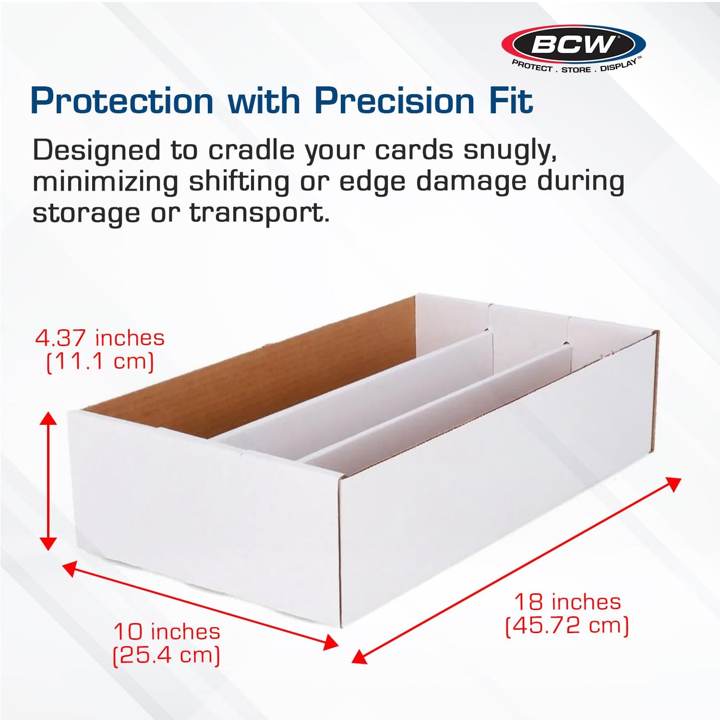 BCW Super Shoe Storage Box - 5 Pack | Cardboard Organizer for Trading, Gaming & Collectible Use | Holds 3,000 Standard or 600 3x4 Toploaders |