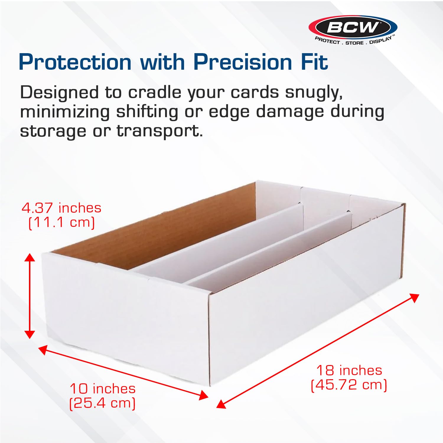 BCW Super Shoe Storage Box - 5 Pack | Cardboard Organizer for Trading, Gaming & Collectible Use | Holds 3,000 Standard or 600 3x4 Toploaders |