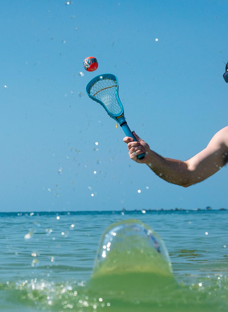 Waboba Mini Water Lacrosse Set Fun for Beach Games & Pool Games - Comes with a Original Water Bouncing Ball - Compact Size for Travel