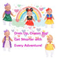 Sweet Dolly Baby Doll Accessories, 5 Doll Clothes, Mermaid Princess Dresses Outfits for 15 Inch to 18 Inch Dolls, 15 Inch Baby Dolls, 10PCs in Total