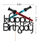 Lightsaber Happy Birthday Cake Topper,Alien Space War Birthday Cake Topper