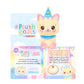 Plush Kitty - Confettie the Clown Cat by PlushGoals | Cute Circus Cat Stuffed Animal | Soft Kawaii Plushie in Pastel Costume | Adorable Gift for Kids