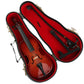 Dselvgvu Wooden Miniature Cello with Stand, Bow and Case Mini Musical Instrument Cello Replica Collectible Figurines Dollhouse Accessories Model Home